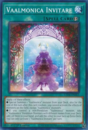 Vaalmonica Invitare (LEDE-EN065) - Legacy of Destruction 1st Edition Legacy of Destruction Yugioh Single  Squirtle Squad Card Shop.