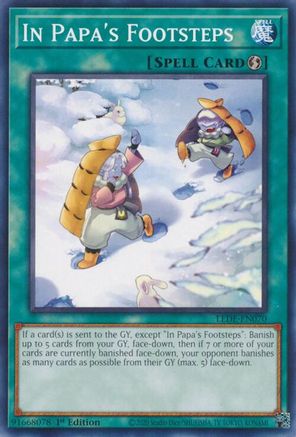In Papa's Footsteps (LEDE-EN070) - Legacy of Destruction 1st Edition Legacy of Destruction Yugioh Single  Squirtle Squad Card Shop.
