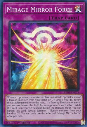 Mirage Mirror Force (LEDE-EN078) - Legacy of Destruction 1st Edition Legacy of Destruction Yugioh Single  Squirtle Squad Card Shop.
