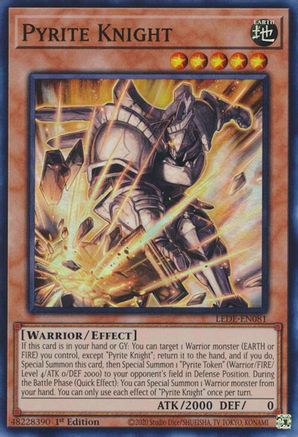 Pyrite Knight (LEDE-EN081) - Legacy of Destruction 1st Edition Legacy of Destruction Yugioh Single  Squirtle Squad Card Shop.