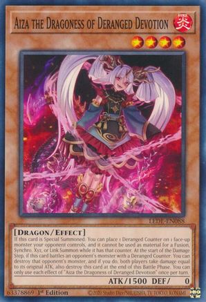 Aiza the Dragoness of Deranged Devotion (LEDE-EN088) - Legacy of Destruction 1st Edition Legacy of Destruction Yugioh Single  Squirtle Squad Card Shop.