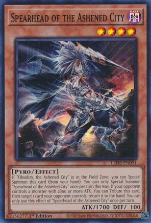 Spearhead of the Ashened City (LEDE-EN091) - Legacy of Destruction 1st Edition Legacy of Destruction Yugioh Single  Squirtle Squad Card Shop.