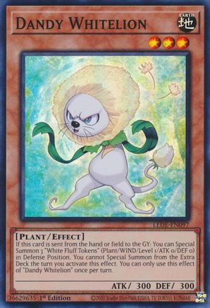 Dandy Whitelion (LEDE-EN097) - Legacy of Destruction 1st Edition Legacy of Destruction Yugioh Single  Squirtle Squad Card Shop.