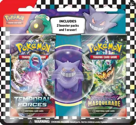 Pokemon TCG: Back to School Eraser Blister 2024 [Gengar] Miscellaneous Cards & Products Pokemon Sealed  Squirtle Squad Card Shop.