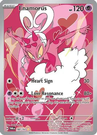 Enamorus 180/167 - Holofoil SV06 Twilight Masquerade - Illustration Rare SV06: Twilight Masquerade Pokemon Single  Squirtle Squad Card Shop.