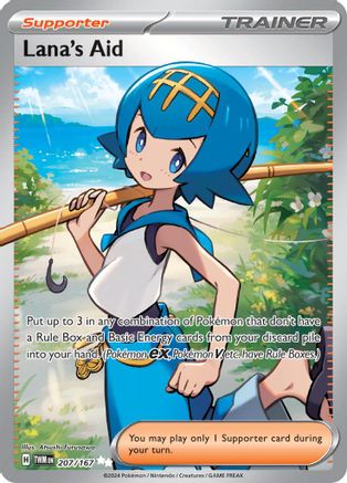 Pokémon TCG Lana's Aid 207/167 – Twilight Masquerade – Ultra Rare