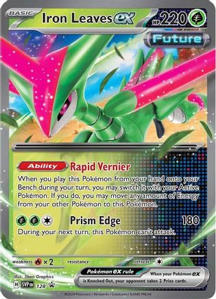Iron Leaves ex 128  - Holofoil SV Scarlet & Violet Promo Cards - Promo SV: Scarlet & Violet Promo Cards Pokemon Single  Squirtle Squad Card Shop.