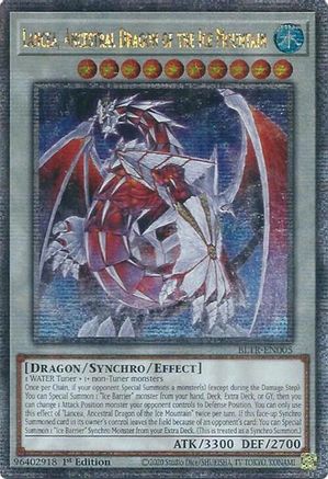 Lancea, Ancestral Dragon of the Ice Mountain (Quarter Century Secret Rare) (BLTR-EN005) - Battles of Legend: Terminal Revenge 1st Edition Battles of Legend: Terminal Revenge Yugioh Single  Squirtle Squad Card Shop.