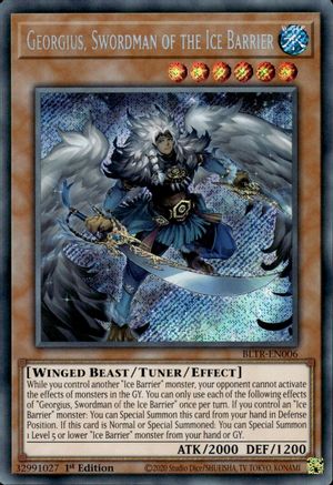 Georgius, Swordman of the Ice Barrier (BLTR-EN006) - Battles of Legend: Terminal Revenge 1st Edition Battles of Legend: Terminal Revenge Yugioh Single  Squirtle Squad Card Shop.