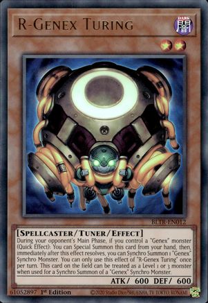 R-Genex Turing (BLTR-EN012) - Battles of Legend: Terminal Revenge 1st Edition Battles of Legend: Terminal Revenge Yugioh Single  Squirtle Squad Card Shop.