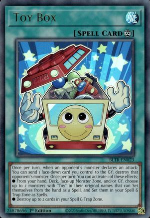 Toy Box (BLTR-EN023) - Battles of Legend: Terminal Revenge 1st Edition Battles of Legend: Terminal Revenge Yugioh Single  Squirtle Squad Card Shop.