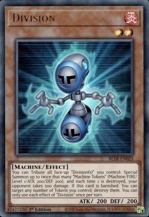 Division (BLTR-EN025) - Battles of Legend: Terminal Revenge 1st Edition Battles of Legend: Terminal Revenge Yugioh Single  Squirtle Squad Card Shop.