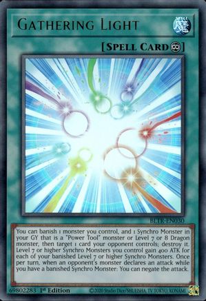 Gathering Light (BLTR-EN030) - Battles of Legend: Terminal Revenge 1st Edition Battles of Legend: Terminal Revenge Yugioh Single  Squirtle Squad Card Shop.