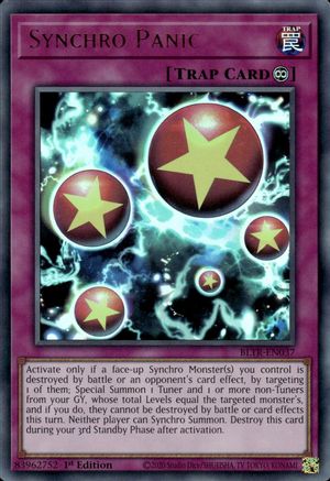 Synchro Panic (BLTR-EN037) - Battles of Legend: Terminal Revenge 1st Edition Battles of Legend: Terminal Revenge Yugioh Single  Squirtle Squad Card Shop.