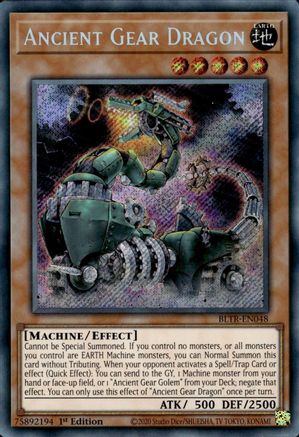 Ancient Gear Dragon (BLTR-EN048) - Battles of Legend: Terminal Revenge 1st Edition Battles of Legend: Terminal Revenge Yugioh Single  Squirtle Squad Card Shop.