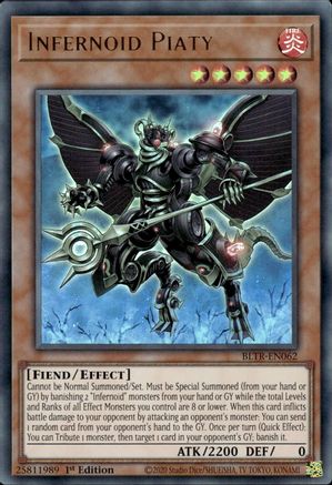 Infernoid Piaty (BLTR-EN062) - Battles of Legend: Terminal Revenge 1st Edition Battles of Legend: Terminal Revenge Yugioh Single  Squirtle Squad Card Shop.