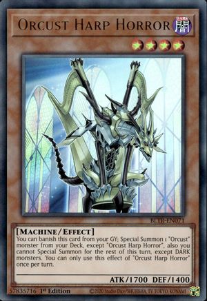 Orcust Harp Horror (BLTR-EN071) - Battles of Legend: Terminal Revenge 1st Edition Battles of Legend: Terminal Revenge Yugioh Single  Squirtle Squad Card Shop.