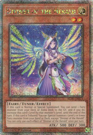 Diviner of the Herald (Quarter Century Secret Rare) (BLTR-EN072) - Battles of Legend: Terminal Revenge 1st Edition Battles of Legend: Terminal Revenge Yugioh Single  Squirtle Squad Card Shop.
