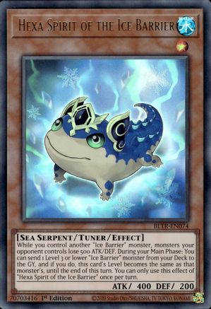 Hexa Spirit of the Ice Barrier (BLTR-EN074) - Battles of Legend: Terminal Revenge 1st Edition Battles of Legend: Terminal Revenge Yugioh Single  Squirtle Squad Card Shop.