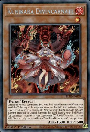 Kurikara Divincarnate (BLTR-EN079) - Battles of Legend: Terminal Revenge 1st Edition Battles of Legend: Terminal Revenge Yugioh Single  Squirtle Squad Card Shop.