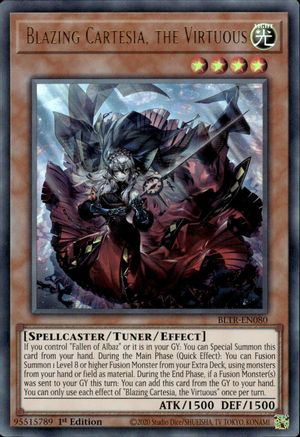 Blazing Cartesia, the Virtuous (BLTR-EN080) - Battles of Legend: Terminal Revenge 1st Edition Battles of Legend: Terminal Revenge Yugioh Single  Squirtle Squad Card Shop.