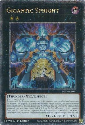 Gigantic Spright (Quarter Century Secret Rare) (BLTR-EN091) - Battles of Legend: Terminal Revenge 1st Edition Battles of Legend: Terminal Revenge Yugioh Single  Squirtle Squad Card Shop.