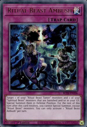 Ritual Beast Ambush (BLTR-EN106) - Battles of Legend: Terminal Revenge 1st Edition Battles of Legend: Terminal Revenge Yugioh Single  Squirtle Squad Card Shop.