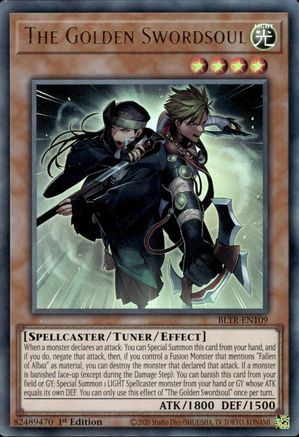 The Golden Swordsoul (BLTR-EN109) - Battles of Legend: Terminal Revenge 1st Edition Battles of Legend: Terminal Revenge Yugioh Single  Squirtle Squad Card Shop.