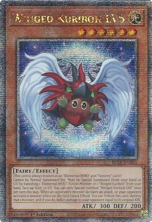 Winged Kuriboh LV6 (Quarter Century Secret Rare) (BLTR-EN001) - Battles of Legend: Terminal Revenge 1st Edition Battles of Legend: Terminal Revenge Yugioh Single  Squirtle Squad Card Shop.