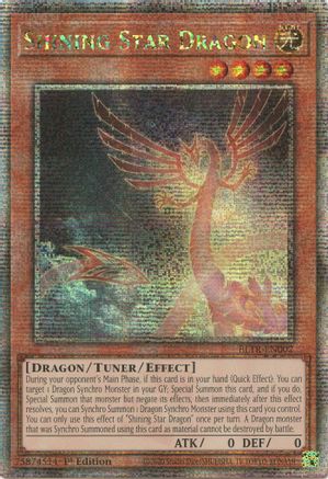 Shining Star Dragon (Quarter Century Secret Rare) (BLTR-EN002) - Battles of Legend: Terminal Revenge 1st Edition Battles of Legend: Terminal Revenge Yugioh Single  Squirtle Squad Card Shop.