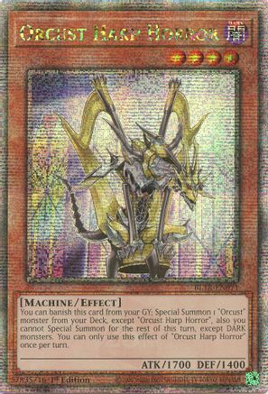 Orcust Harp Horror (Quarter Century Secret Rare) (BLTR-EN071) - Battles of Legend: Terminal Revenge 1st Edition Battles of Legend: Terminal Revenge Yugioh Single  Squirtle Squad Card Shop.
