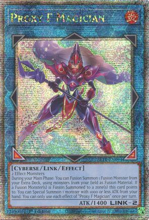 Proxy F Magician (Quarter Century Secret Rare) (BLTR-EN094) - Battles of Legend: Terminal Revenge 1st Edition Battles of Legend: Terminal Revenge Yugioh Single  Squirtle Squad Card Shop.
