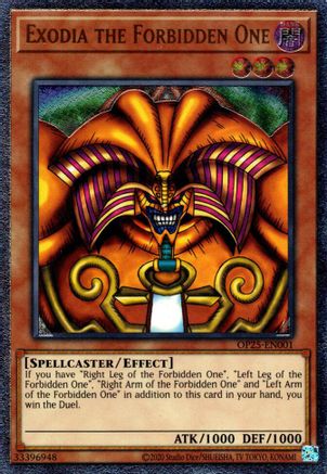 Exodia the Forbidden One (UTR) (OP25-EN001) - OTS Tournament Pack 25 Unlimited OTS Tournament Pack 25 Yugioh Single  Squirtle Squad Card Shop.