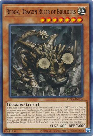 Redox, Dragon Ruler of Boulders (OP25-EN016) - OTS Tournament Pack 25 Unlimited OTS Tournament Pack 25 Yugioh Single  Squirtle Squad Card Shop.