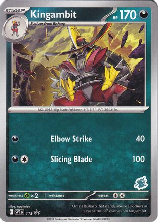 Kingambit - Darkrai Deck 113  Battle Academy 2024 - Promo Battle Academy 2024 Pokemon Single  Squirtle Squad Card Shop.