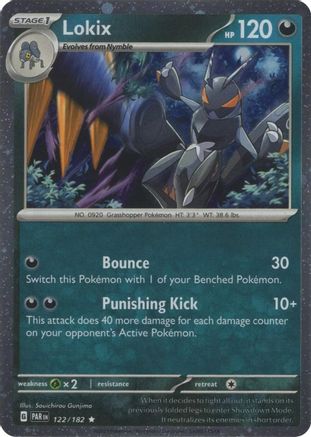 Lokix (Cosmos Holo) 122/182  - Holofoil Miscellaneous Cards & Products - Rare Miscellaneous Cards & Products Pokemon Single  Squirtle Squad Card Shop.