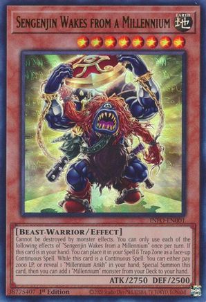 Sengenjin Wakes from a Millennium (INFO-EN001) - The Infinite Forbidden 1st Edition The Infinite Forbidden Yugioh Single  Squirtle Squad Card Shop.