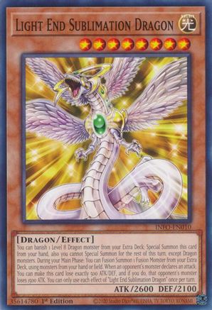 Light End Sublimation Dragon (INFO-EN010) - The Infinite Forbidden 1st Edition The Infinite Forbidden Yugioh Single  Squirtle Squad Card Shop.