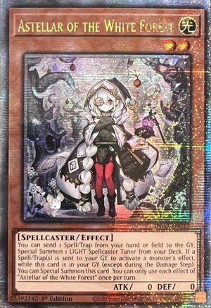 Astellar of the White Forest (Quarter Century Secret Rare) (INFO-EN013) - The Infinite Forbidden 1st Edition The Infinite Forbidden Yugioh Single  Squirtle Squad Card Shop.