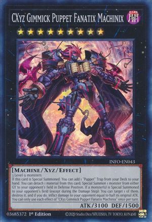 CXyz Gimmick Puppet Fanatix Machinix (INFO-EN043) - The Infinite Forbidden 1st Edition The Infinite Forbidden Yugioh Single  Squirtle Squad Card Shop.