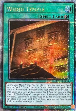 Wedju Temple (Quarter Century Secret Rare) (INFO-EN054) - The Infinite Forbidden 1st Edition The Infinite Forbidden Yugioh Single  Squirtle Squad Card Shop.