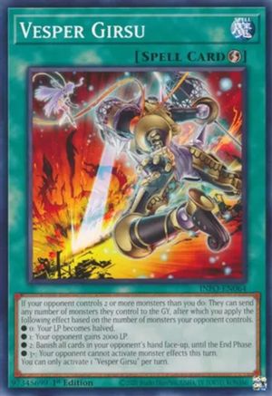 Vesper Girsu (INFO-EN064) - The Infinite Forbidden 1st Edition The Infinite Forbidden Yugioh Single  Squirtle Squad Card Shop.