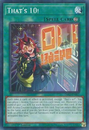 That's 10! (INFO-EN067) - The Infinite Forbidden 1st Edition The Infinite Forbidden Yugioh Single  Squirtle Squad Card Shop.