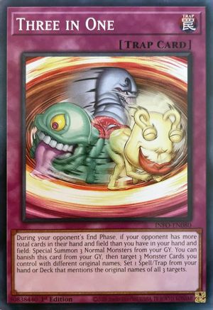 Three in One (INFO-EN080) - The Infinite Forbidden 1st Edition The Infinite Forbidden Yugioh Single  Squirtle Squad Card Shop.