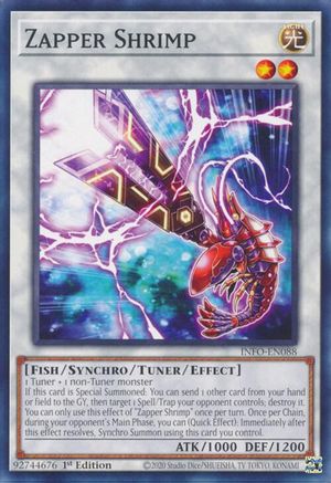 Zapper Shrimp (INFO-EN088) - The Infinite Forbidden 1st Edition The Infinite Forbidden Yugioh Single  Squirtle Squad Card Shop.