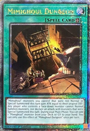 Mimighoul Dungeon (Quarter Century Secret Rare) (INFO-EN094) - The Infinite Forbidden 1st Edition The Infinite Forbidden Yugioh Single  Squirtle Squad Card Shop.