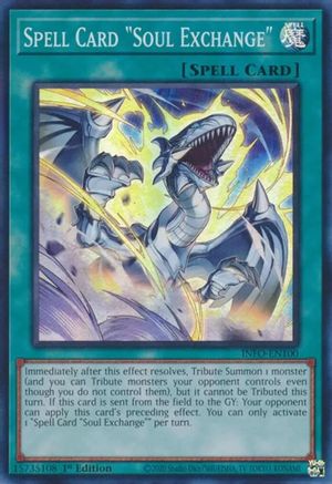 Spell Card "Soul Exchange" (INFO-EN100) - The Infinite Forbidden 1st Edition The Infinite Forbidden Yugioh Single  Squirtle Squad Card Shop.