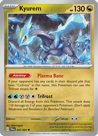 Kyurem 047  - Reverse Holofoil SV Shrouded Fable - Uncommon SV: Shrouded Fable Pokemon Single  Squirtle Squad Card Shop.