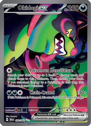 Okidogi ex 090/064  - Holofoil SV Shrouded Fable - Special Illustration Rare SV: Shrouded Fable Pokemon Single  Squirtle Squad Card Shop.