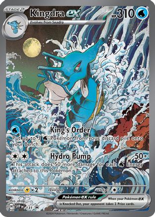 Kingdra ex 131  - Holofoil SV Scarlet & Violet Promo Cards - Promo SV: Scarlet & Violet Promo Cards Pokemon Single  Squirtle Squad Card Shop.